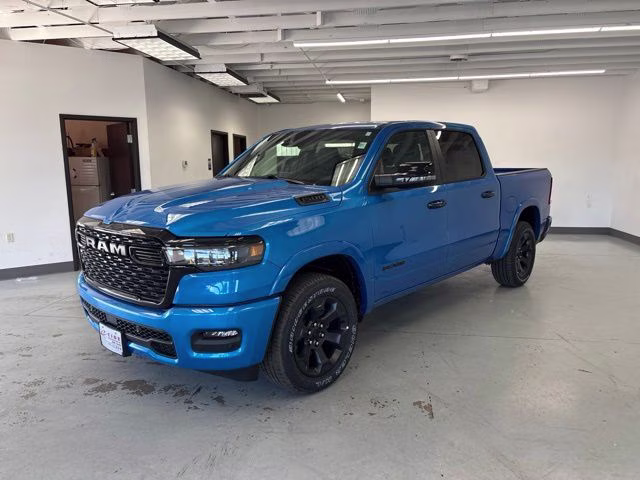 2026 Hydro Blue Pearlcoat Ram 1500 Big Horn Night Edition 4X4 Truck