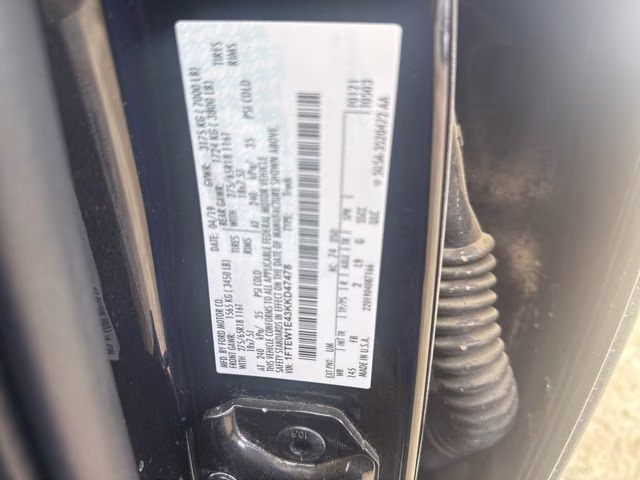 2019 Black Ford F-150 XLT 4X4 Truck