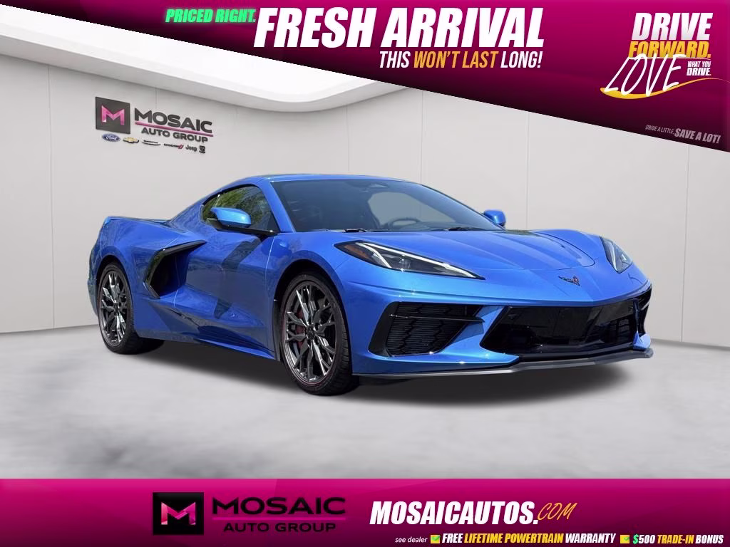 2024 Riptide Blue Metallic Chevrolet Corvette Stingray RWD Coupe