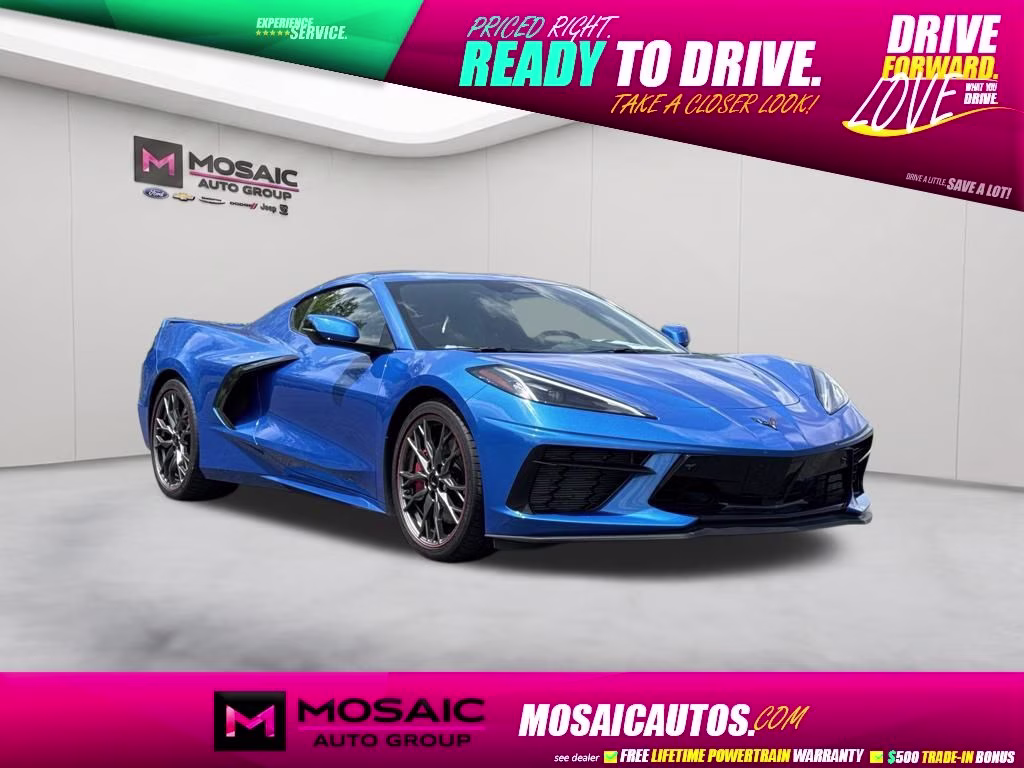 2024 Riptide Blue Metallic Chevrolet Corvette Stingray RWD Coupe