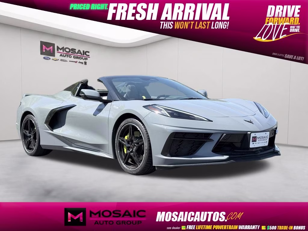 2024 Gray Chevrolet Corvette Stingray RWD Convertible