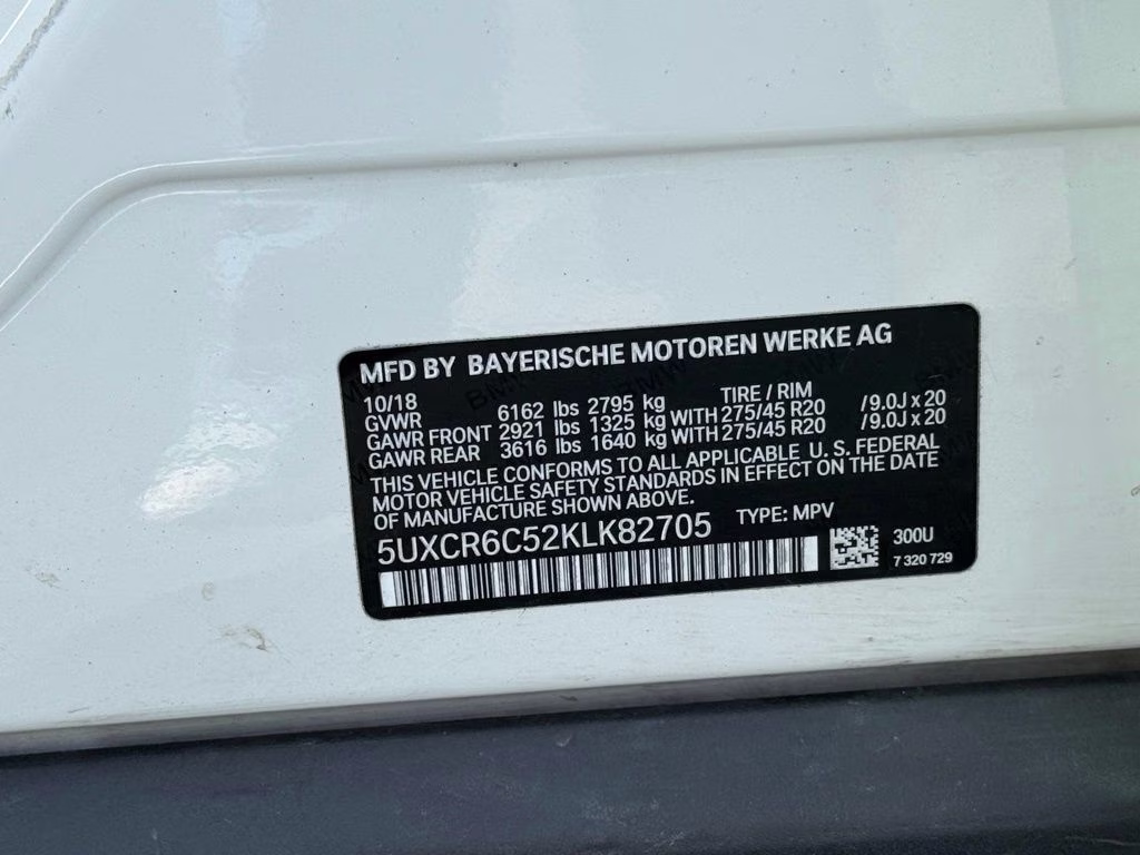 2019 Alpine White BMW X5 xDrive40i AWD SUV