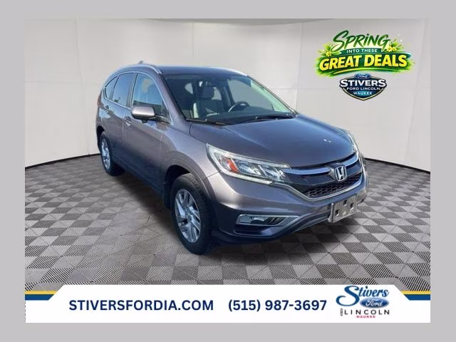 2015 White Honda CR-V EX-L AWD SUV
