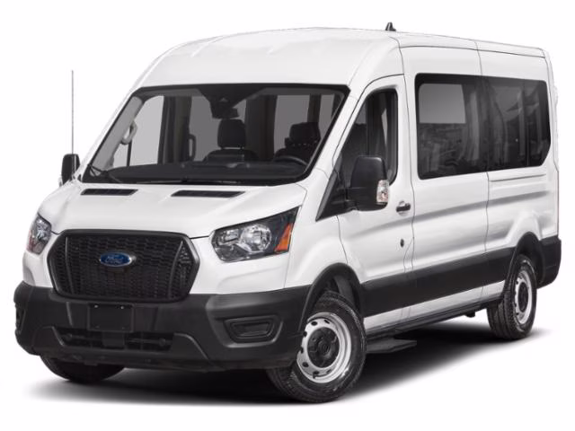 2025 White Ford Transit Passenger Wagon XLT RWD Van