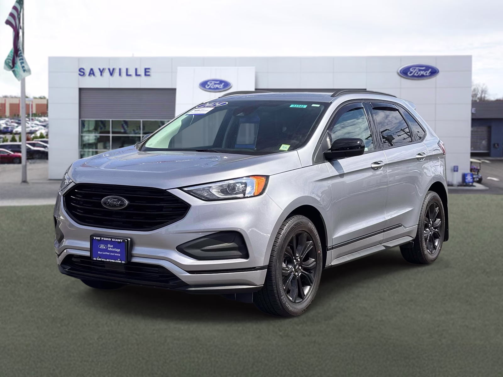 2024 Iconic Silver Metallic Ford Edge SE AWD AWD SUV