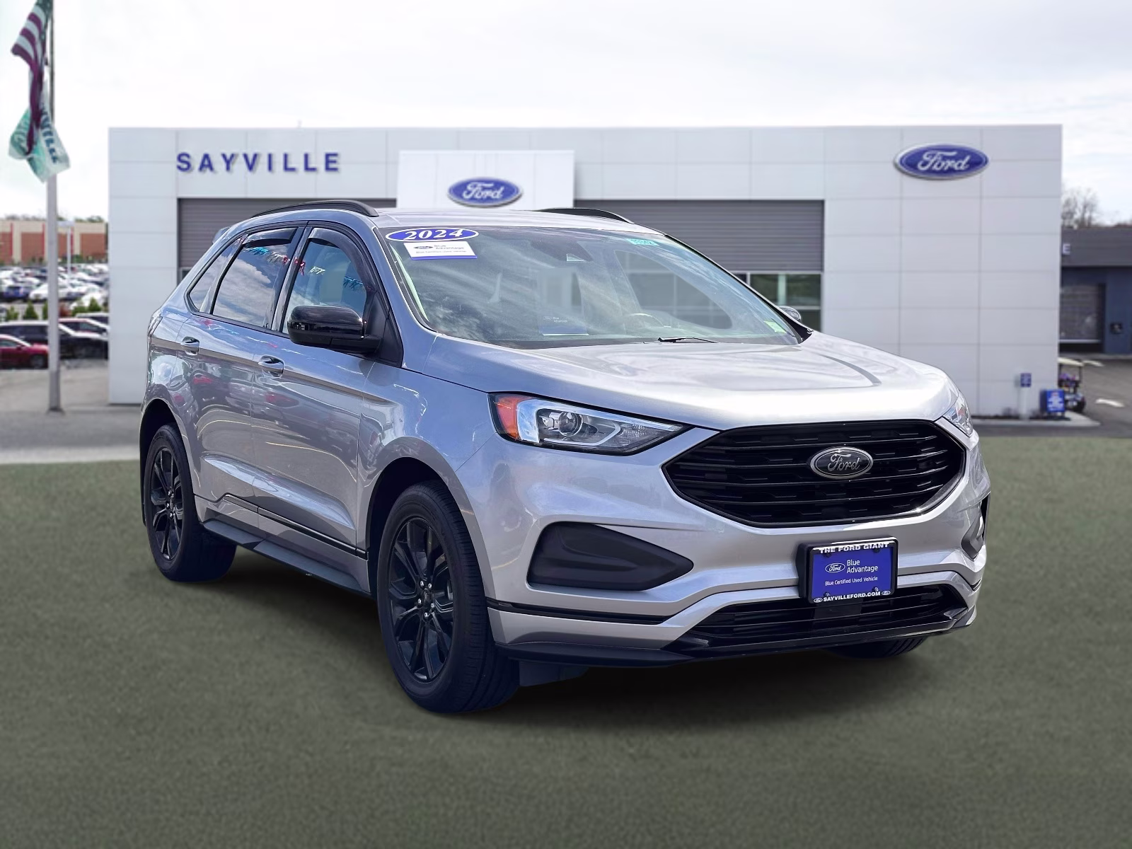 2024 Iconic Silver Metallic Ford Edge SE AWD AWD SUV
