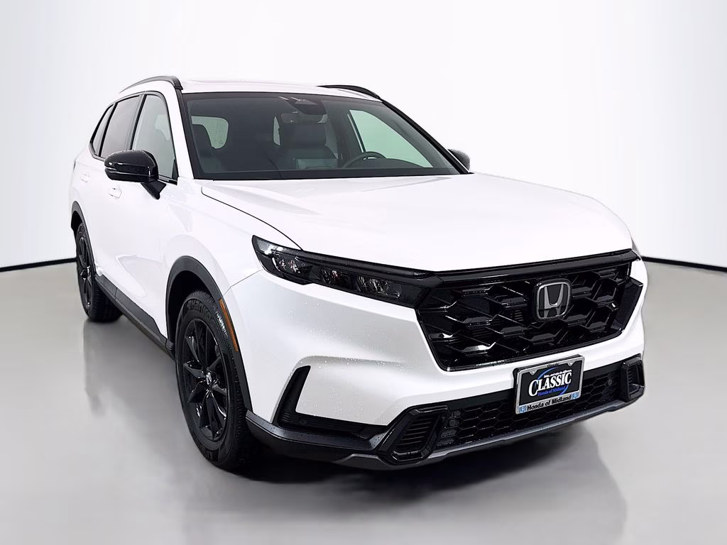 2026 Platinum White Pearl Honda CR-V Hybrid Sport-L FWD SUV