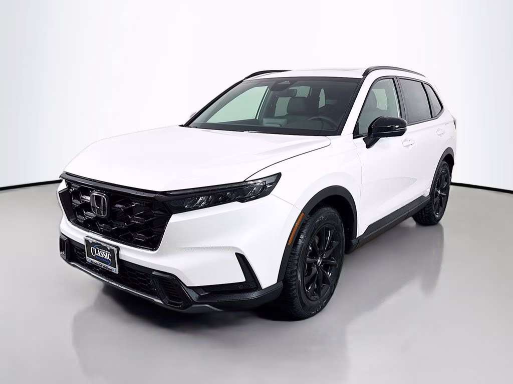 2026 Platinum White Pearl Honda CR-V Hybrid Sport-L FWD SUV