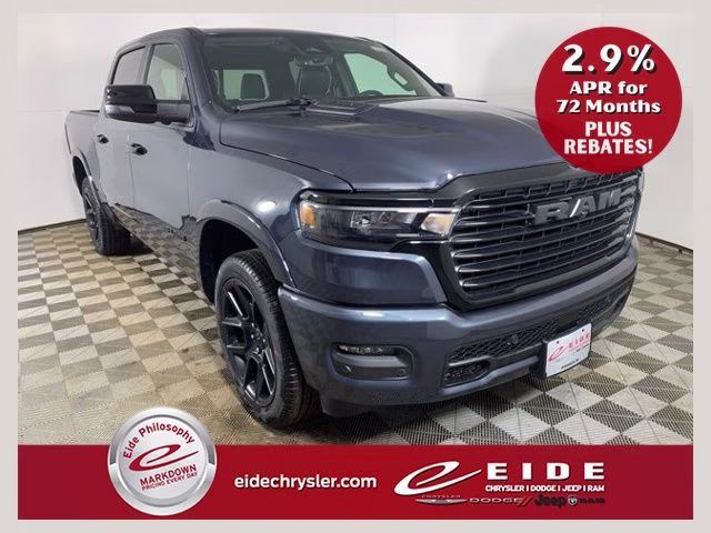 2026 Forged Blue Metallic Ram 1500 Laramie Night Edition 4X4 Truck