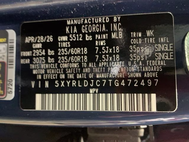 2026 Midnight Lake Blue Kia Sorento S AWD SUV