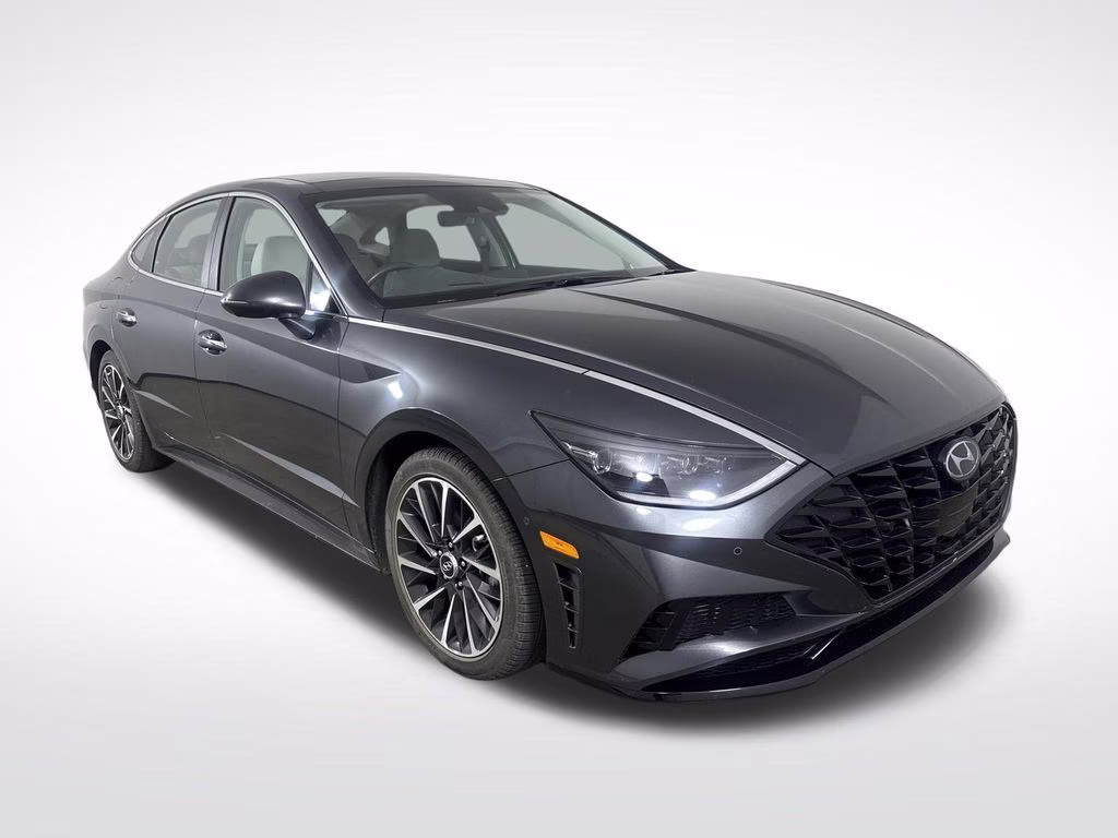 2022 Portofino Gray Hyundai Sonata Limited FWD Sedan