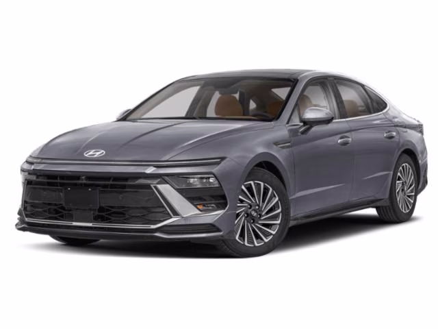 2024 Portofino Gray Hyundai Sonata Hybrid Limited FWD Sedan