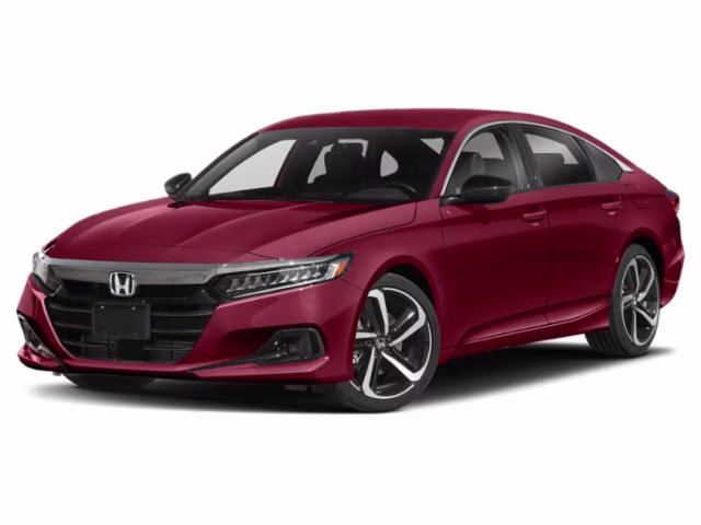 2021 Red Honda Accord Sport 2.0T FWD Sedan