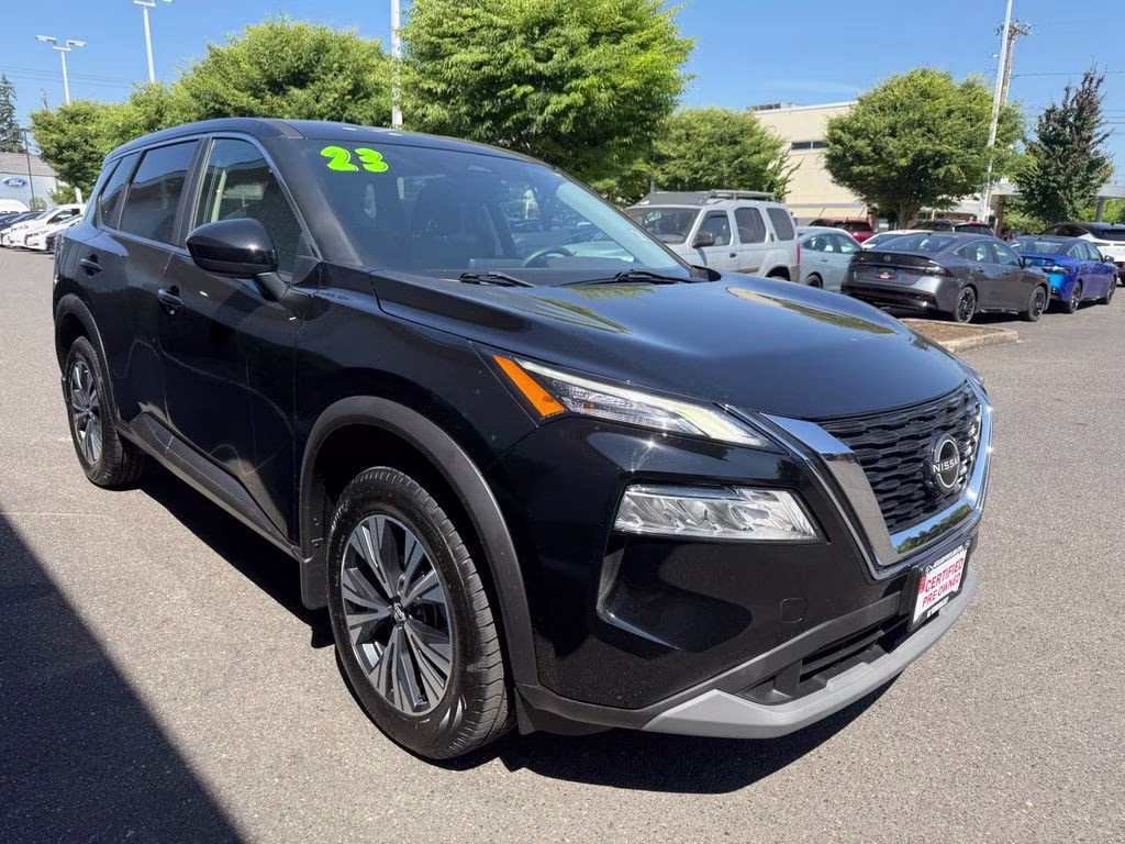 2023 Super Black Nissan Rogue SV AWD SUV