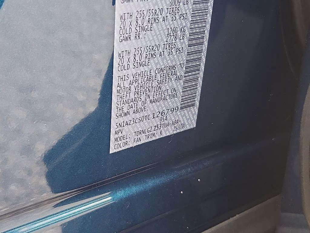2026 Aurora Blue Pearl Metallic Nissan Murano SL AWD SUV