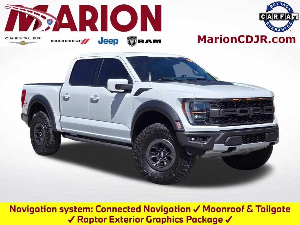 2023 Oxford White Ford F-150 Raptor 4X4 Truck