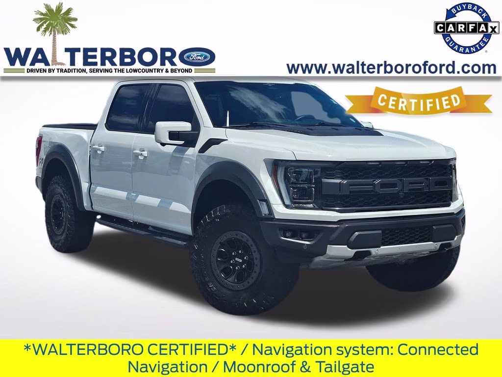 2023 Oxford White Ford F-150 Raptor 4X4 Truck
