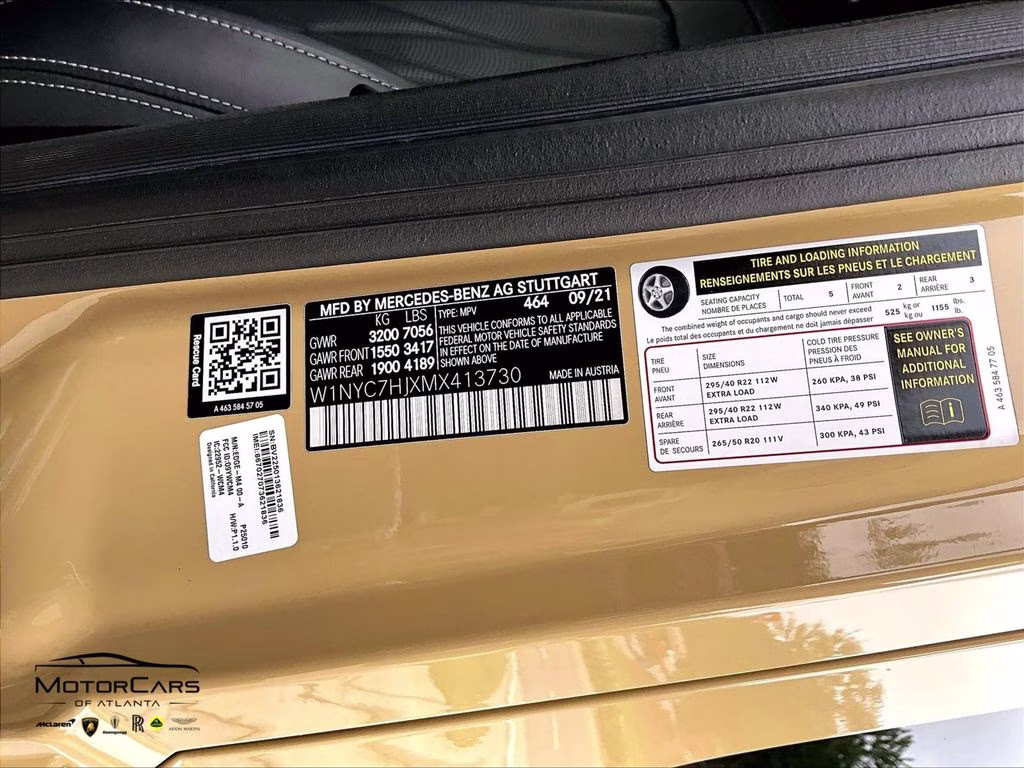 2021 Desert Sand Mercedes-Benz G-Class G 63 AMG MANUFAKTUR Desert Sand AWD SUV