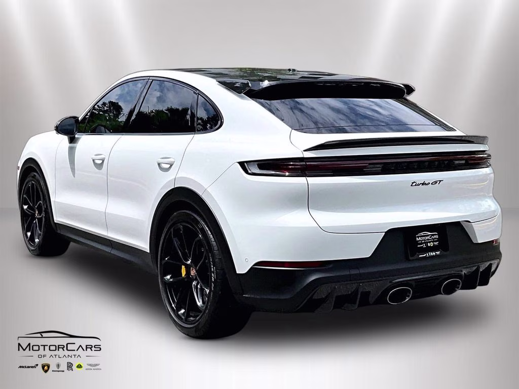 2026 White Porsche Cayenne Coupe Turbo GT 18-Way Sport Seats AWD SUV