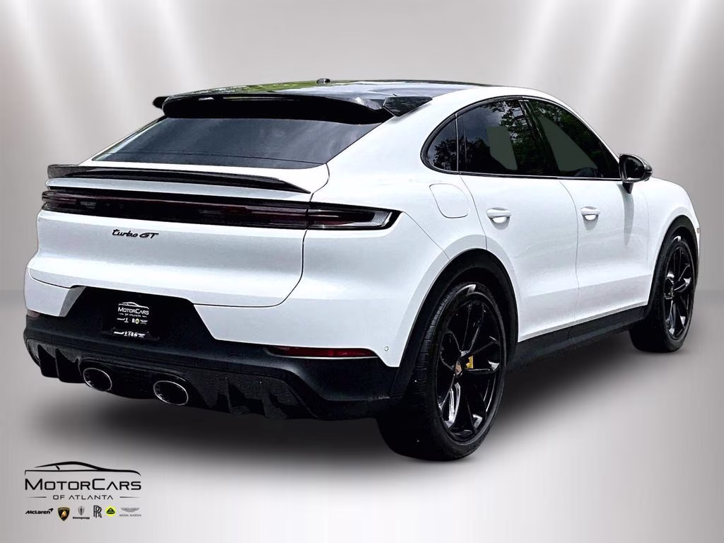 2026 White Porsche Cayenne Coupe Turbo GT 18-Way Sport Seats AWD SUV