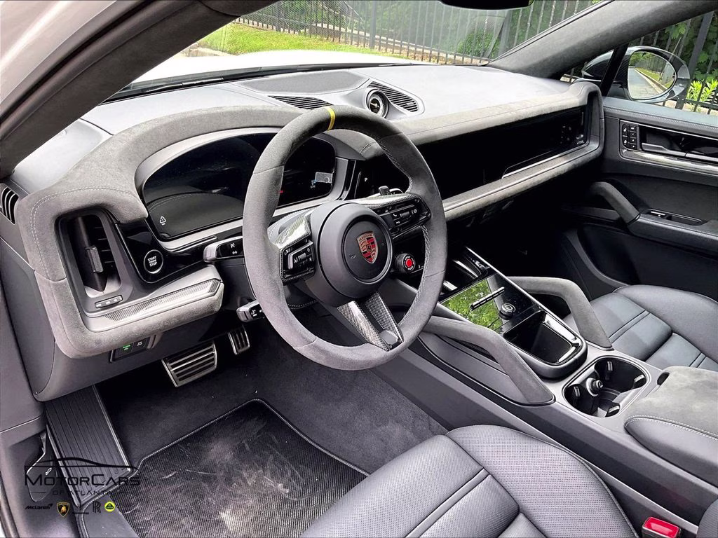 2026 White Porsche Cayenne Coupe Turbo GT 18-Way Sport Seats AWD SUV