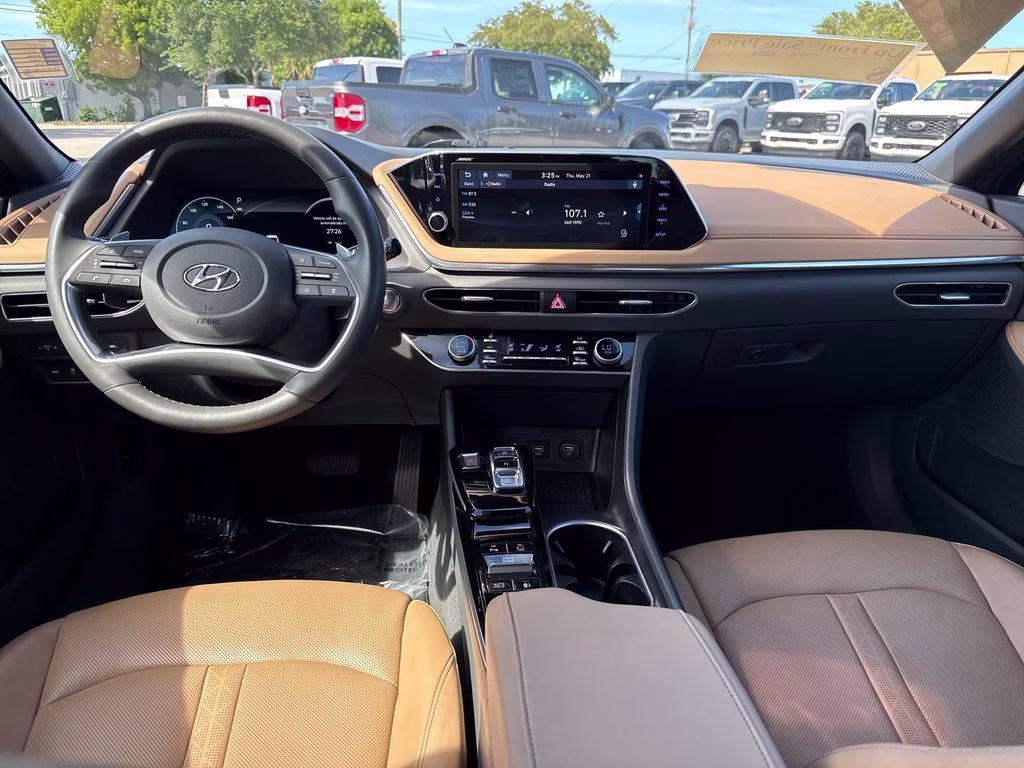 2021 Portofino Gray Hyundai Sonata Limited FWD Sedan
