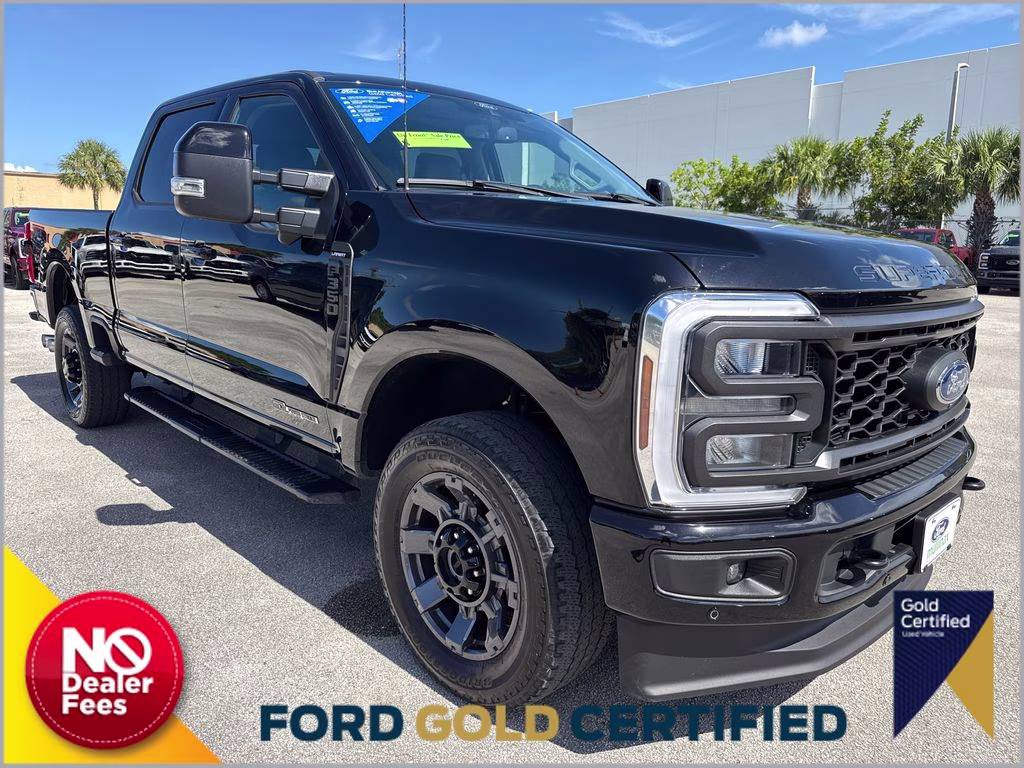 2024 Agate Black Metallic Ford Super Duty F-350 SRW Lariat 4X4 Truck