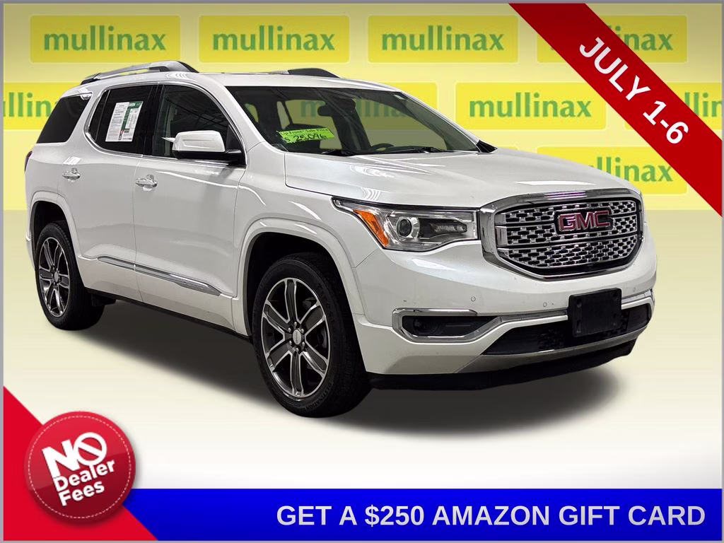 2019 White Frost Tricoat GMC Acadia Denali FWD SUV
