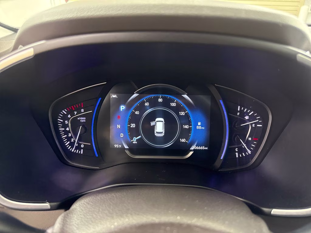 2019 Machine Gray Hyundai Santa Fe SEL FWD SUV