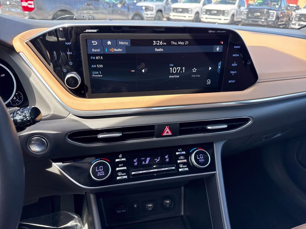 2021 Portofino Gray Hyundai Sonata Limited FWD Sedan