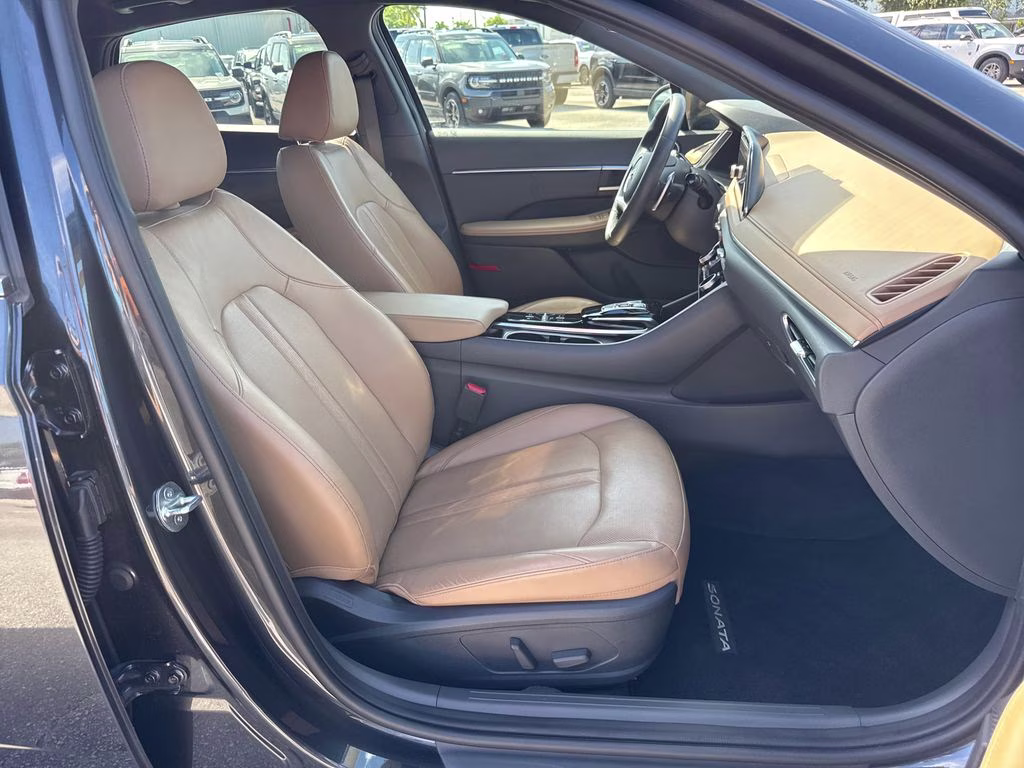 2021 Portofino Gray Hyundai Sonata Limited FWD Sedan