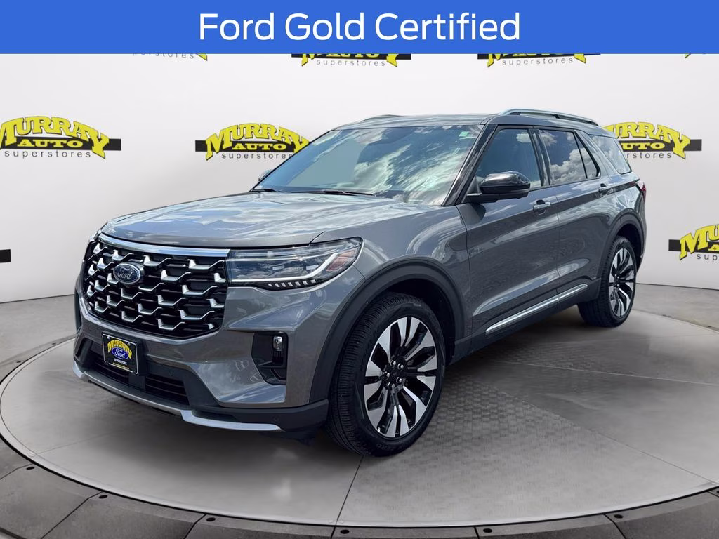 2025 Gray Metallic Ford Explorer Platinum 4X4 SUV