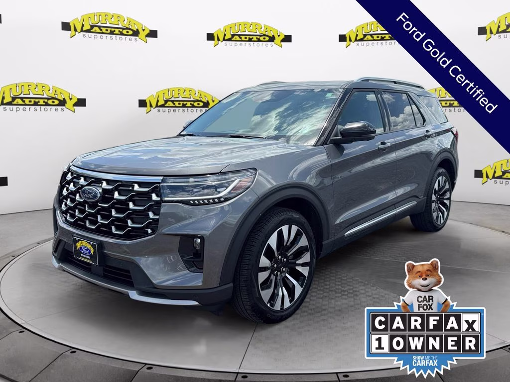2025 Gray Metallic Ford Explorer Platinum 4X4 SUV