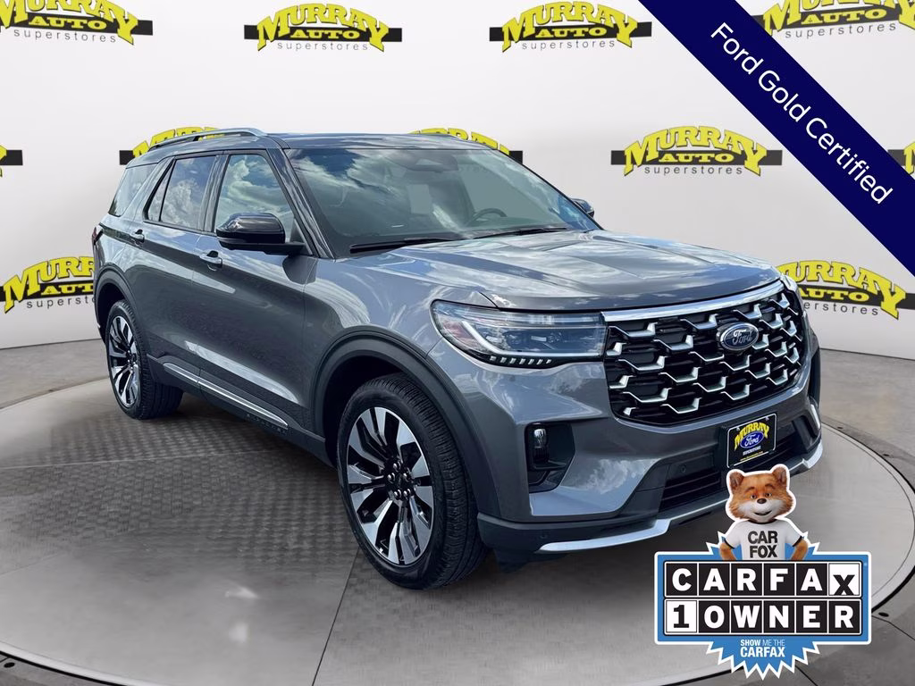 2025 Gray Metallic Ford Explorer Platinum 4X4 SUV