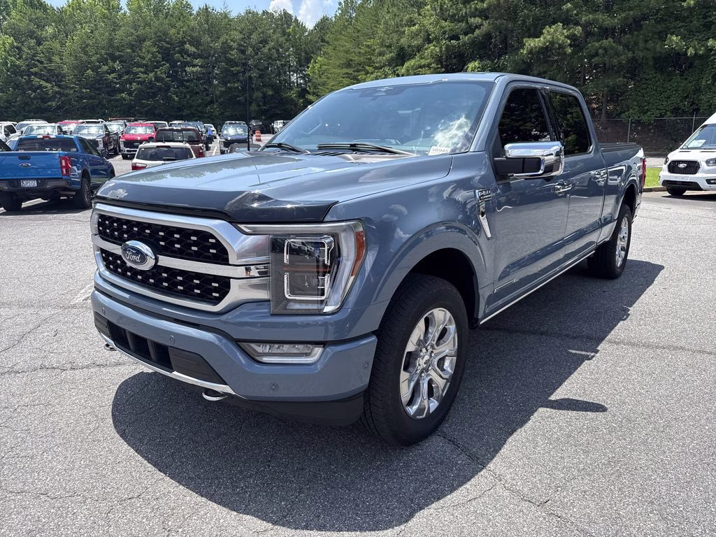 2023 Azure Gray Metallic Tri-Coat Ford F-150 Platinum 4X4 Truck