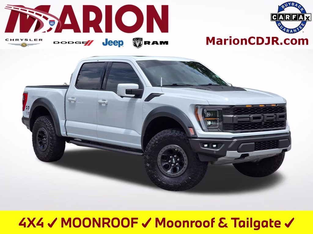 2023 Oxford White Ford F-150 Raptor 4X4 Truck