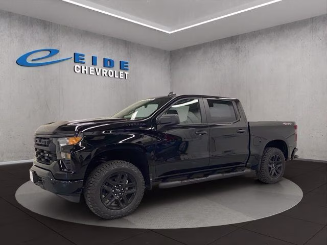 2026 Black Chevrolet Silverado 1500 Custom 4X4 Truck