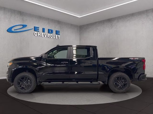 2026 Black Chevrolet Silverado 1500 Custom 4X4 Truck