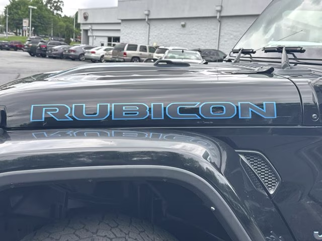 2022 Black Clearcoat Jeep Wrangler 4xe Unlimited Rubicon 4X4 Convertible