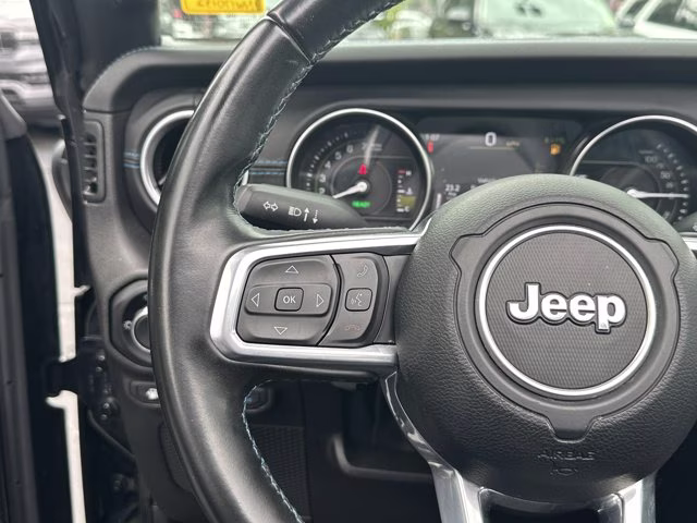 2022 Black Clearcoat Jeep Wrangler 4xe Unlimited Rubicon 4X4 Convertible