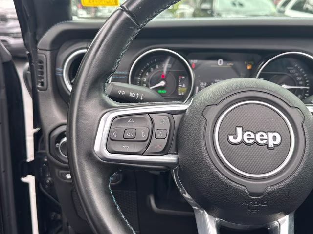 2022 Black Clearcoat Jeep Wrangler 4xe Unlimited Rubicon 4X4 Convertible
