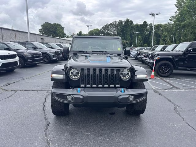 2022 Black Clearcoat Jeep Wrangler 4xe Unlimited Rubicon 4X4 Convertible