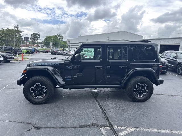 2022 Black Clearcoat Jeep Wrangler 4xe Unlimited Rubicon 4X4 Convertible