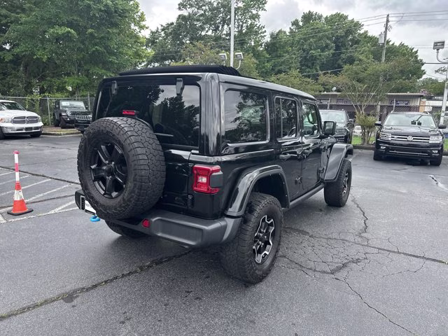 2022 Black Clearcoat Jeep Wrangler 4xe Unlimited Rubicon 4X4 Convertible