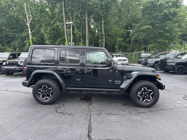 2022 Black Clearcoat Jeep Wrangler 4xe Unlimited Rubicon 4X4 Convertible