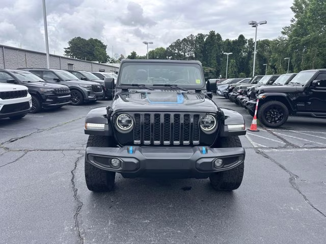 2022 Black Clearcoat Jeep Wrangler 4xe Unlimited Rubicon 4X4 Convertible