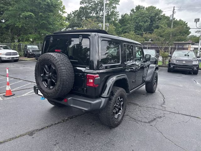2022 Black Clearcoat Jeep Wrangler 4xe Unlimited Rubicon 4X4 Convertible