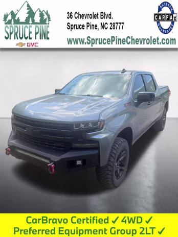 2020 Satin Steel Metallic Chevrolet Silverado 1500 LT Trail Boss 4X4 Truck
