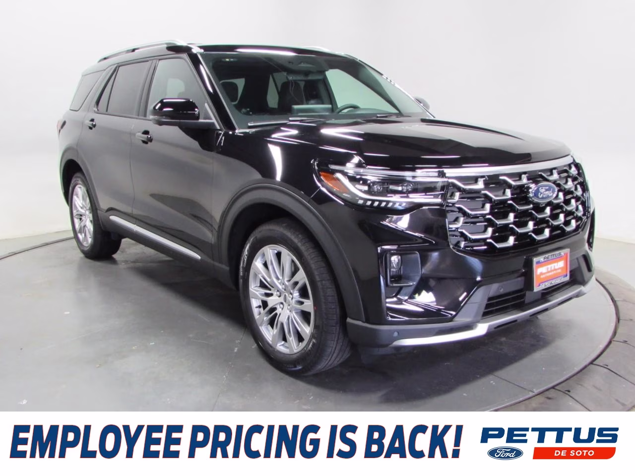 2026 Agate Black Metallic Ford Explorer Platinum 4X4 SUV