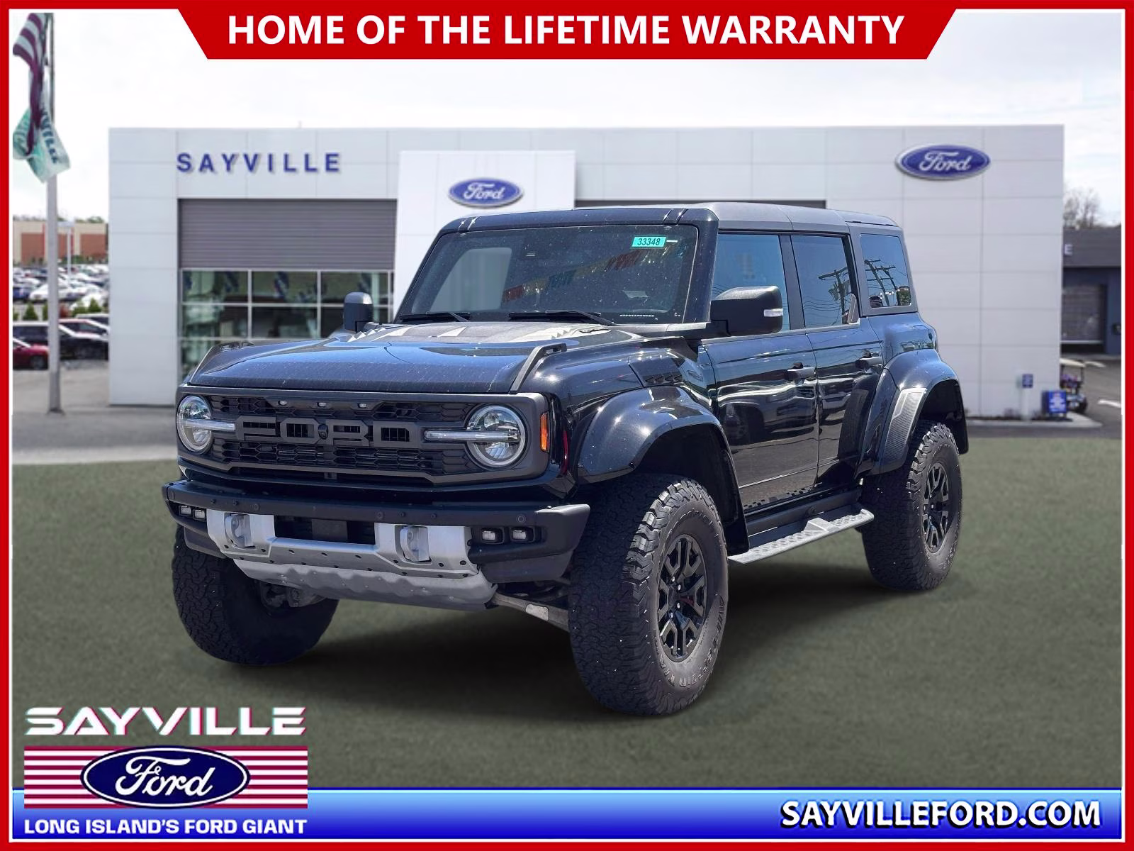 2024 Shadow Black Ford Bronco Raptor 4 Door Advanced 4x4 4X4 SUV